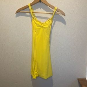 Ballet leotard dress in yellow